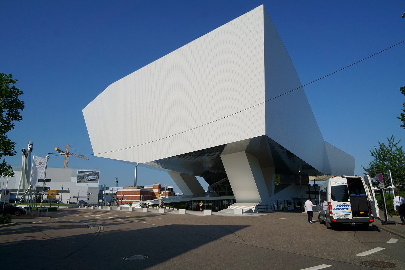 Porsche Museum building in Stuttgart-Zuffenhausen